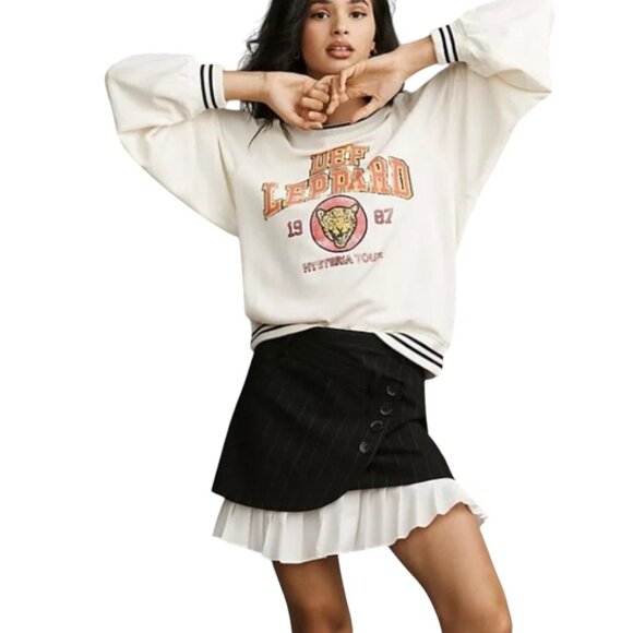 Pilcro Def Leppard Varsity Sweatshirt, M - Picture 10 of 11